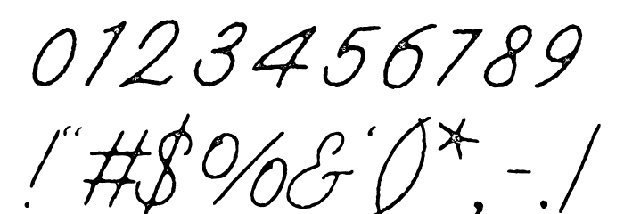 TCJimmyScriptRough-Regular Font OTHER CHARS