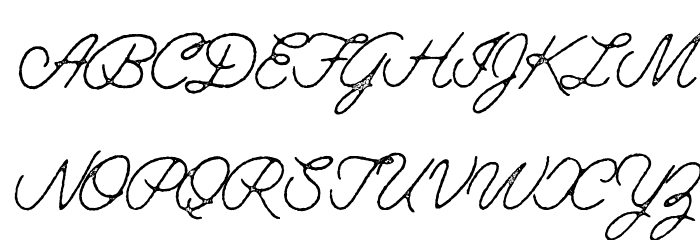 TCJimmyScriptRough-Regular Font UPPERCASE