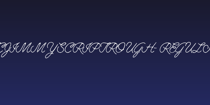 TCJimmyScriptRough-Regular Social Header