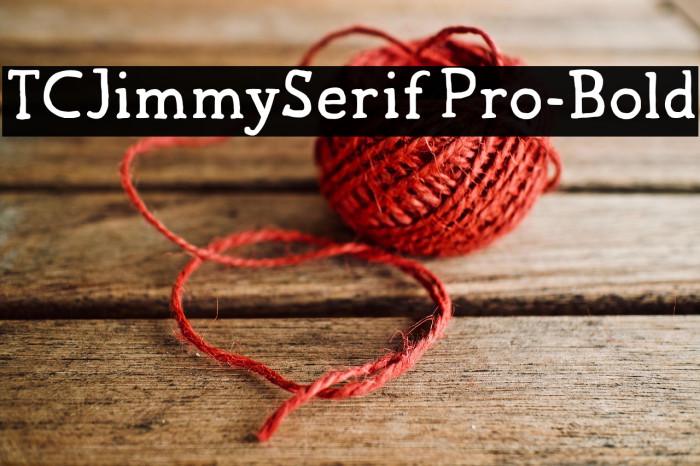 TCJimmySerifPro-Bold Example 1