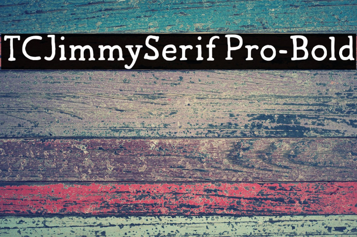 TCJimmySerifPro-Bold Example 3
