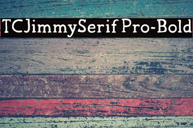 TCJimmySerifPro-Bold Example 3