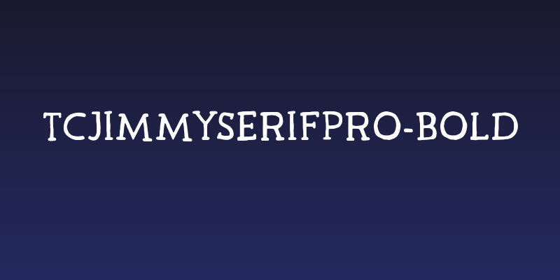 TCJimmySerifPro-Bold Social Header