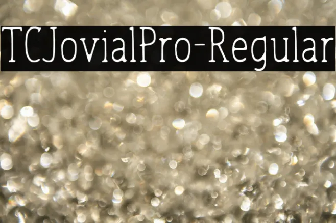 TCJovialPro-Regular Example 1