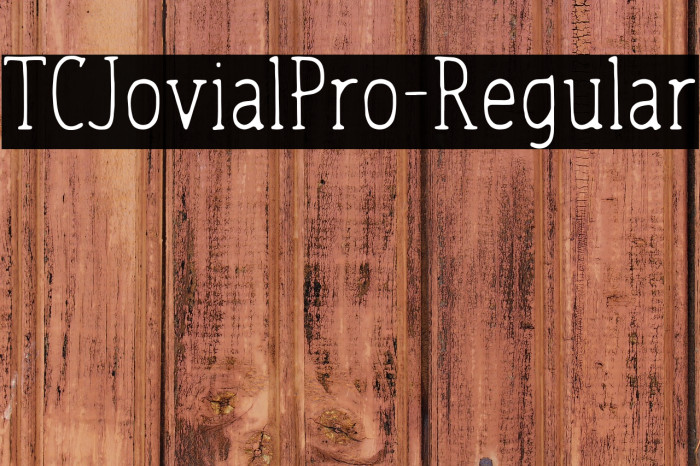 TCJovialPro-Regular Example 2