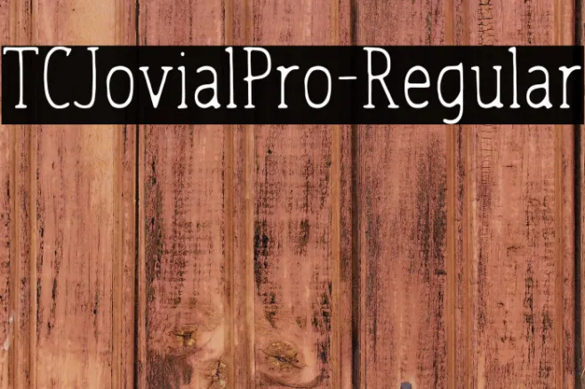 TCJovialPro-Regular Example 2