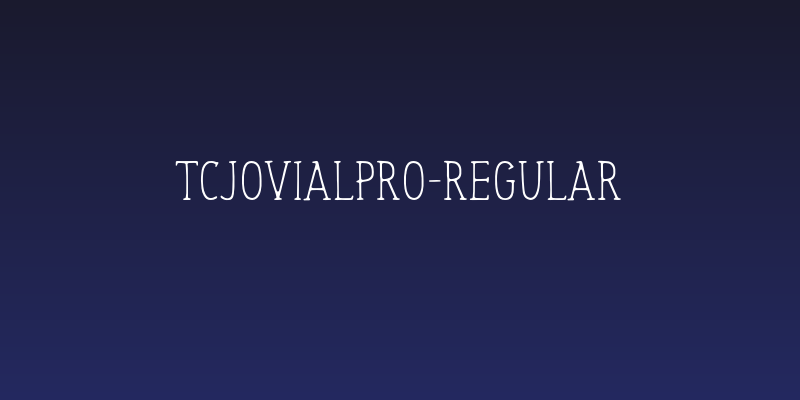TCJovialPro-Regular Social Header