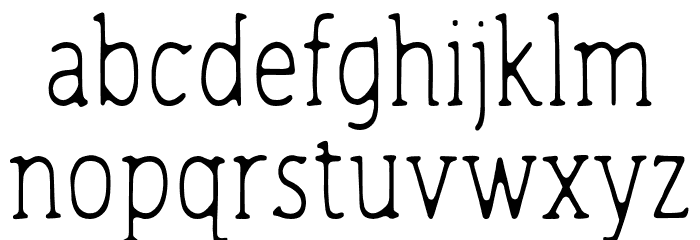TCJovialPro-Regular Font LOWERCASE