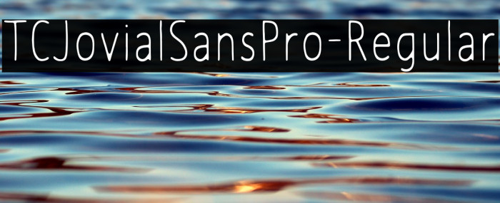 TCJovialSansPro-Regular Example 1
