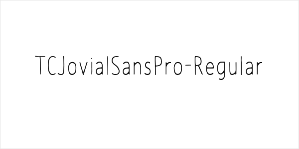TCJovialSansPro-Regular Logo