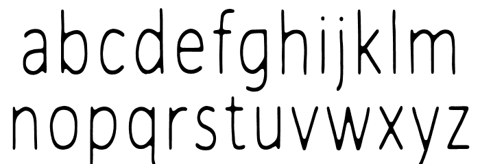 TCJovialSansPro-Regular Font LOWERCASE