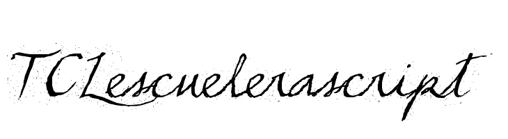 TCLescuelerascript Font