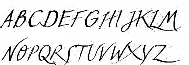 TCLescuelerascript フォント 大文字