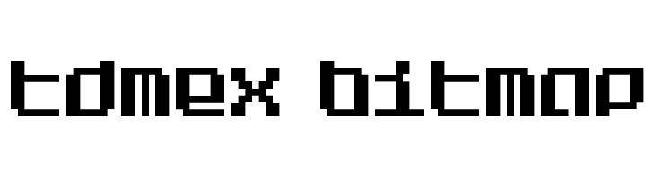 Tdmex Bitmap  baixar fontes gratis