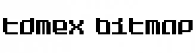 Tdmex Bitmap  Скачать бесплатные шрифты
