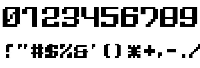 Tdmex Bitmap Font OTHER CHARS