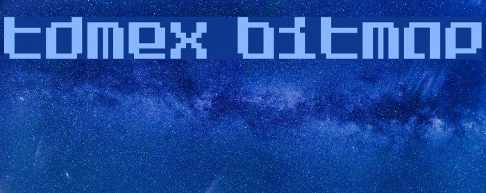 Tdmex Bitmap Font examples