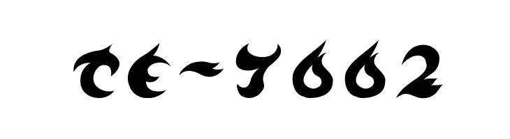 TE-7002 Schriftart