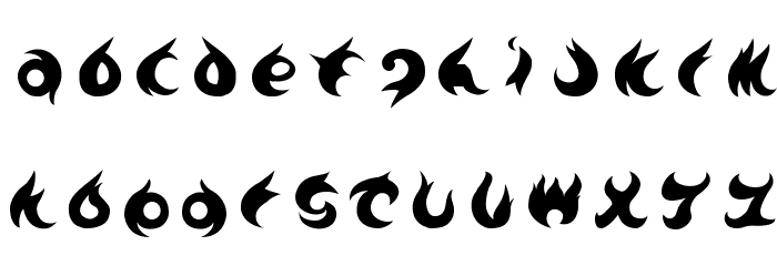 TE-7002 Schriftart Kleinbuchstaben