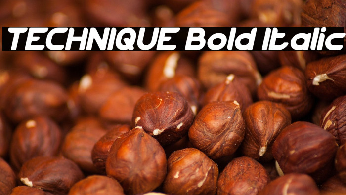 TECHNIQUE Bold Italic Example 3