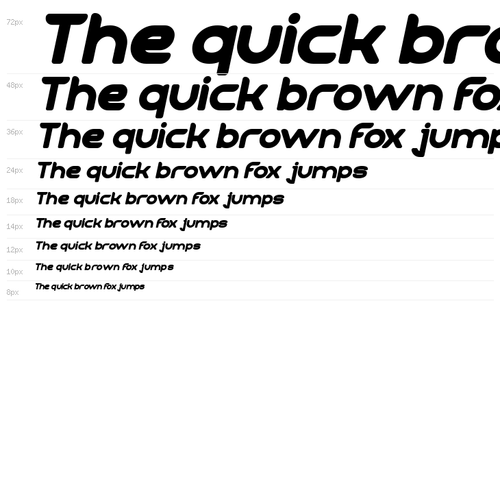 TECHNIQUE Bold Italic Waterfall