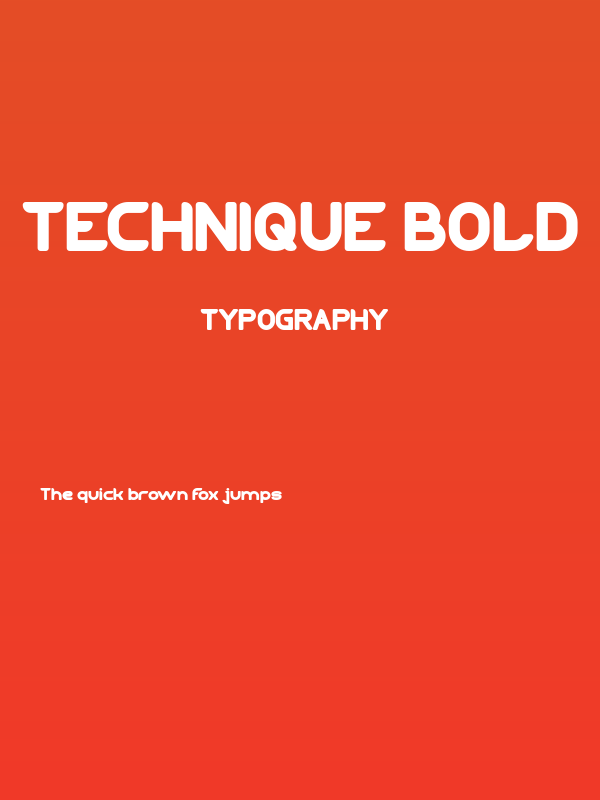 TECHNIQUE Bold Poster