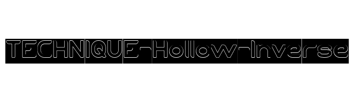 TECHNIQUE-Hollow-Inverse  Скачать бесплатные шрифты