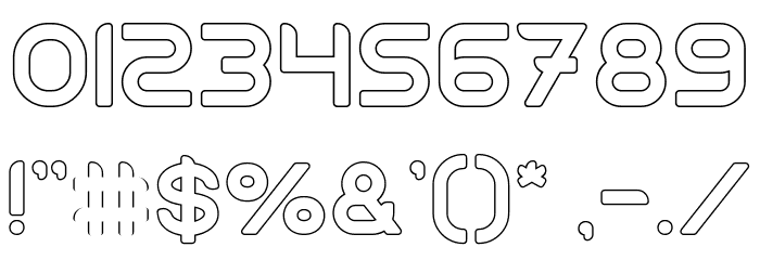 TECHNIQUE-Hollow Font OTHER CHARS