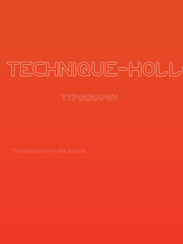 TECHNIQUE-Hollow Poster