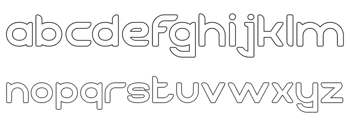 TECHNIQUE-Hollow Font LOWERCASE