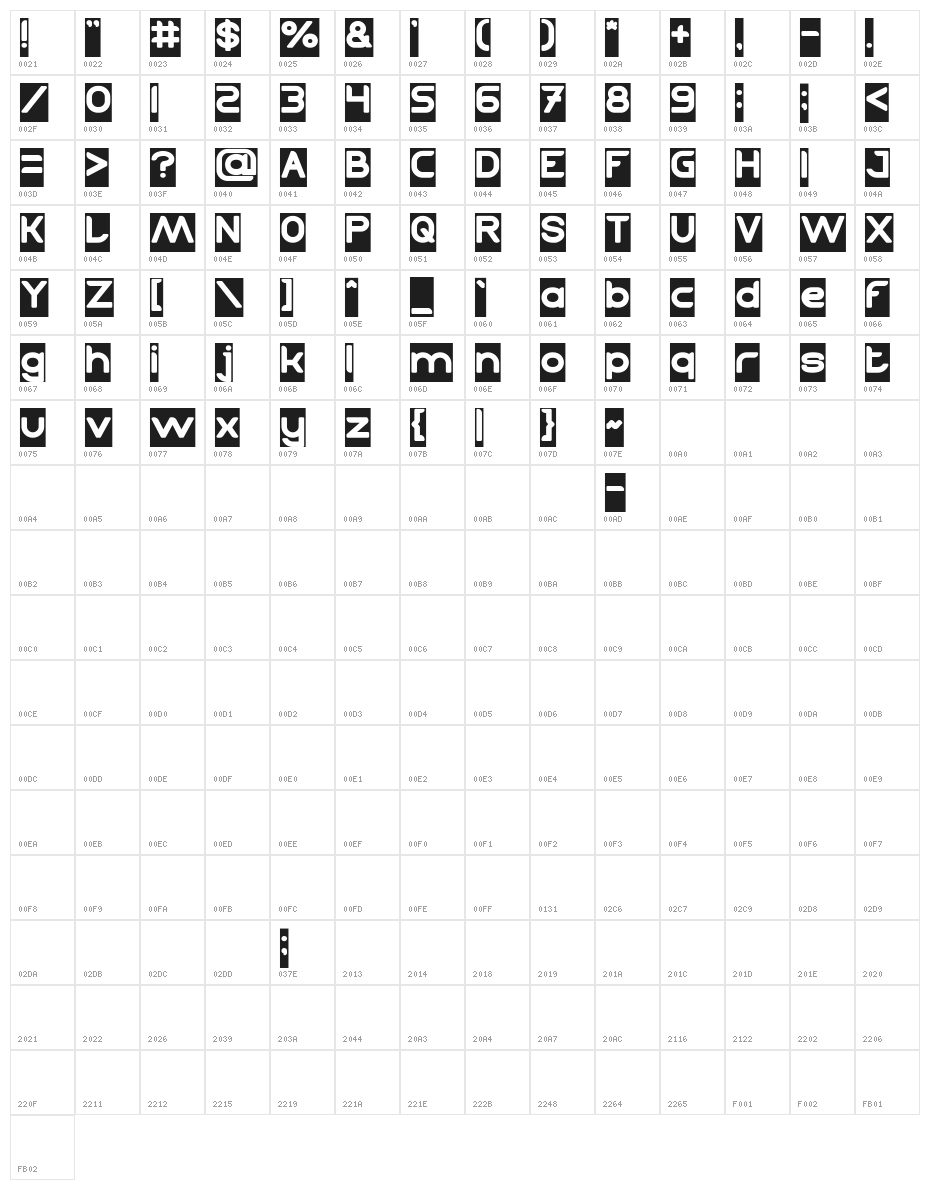 TECHNIQUE-Inverse Character Map