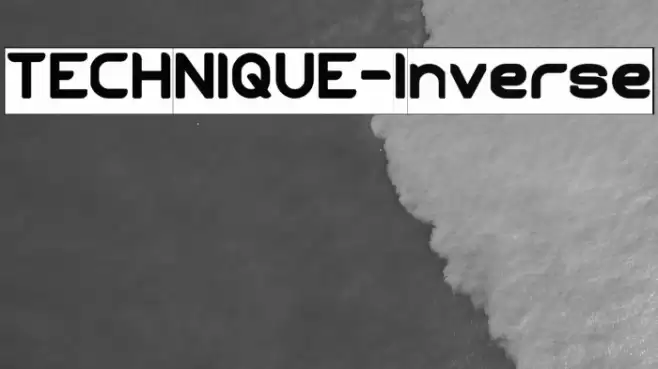 TECHNIQUE-Inverse Font examples