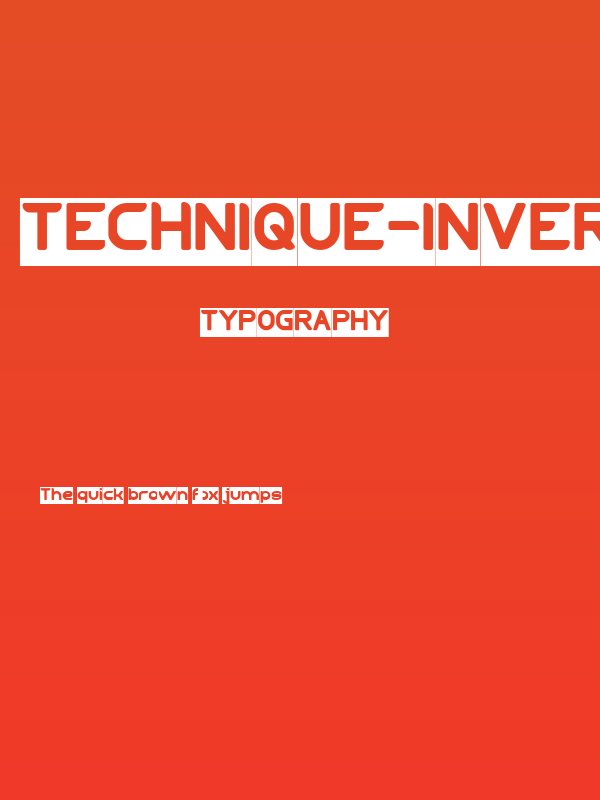 TECHNIQUE-Inverse Poster