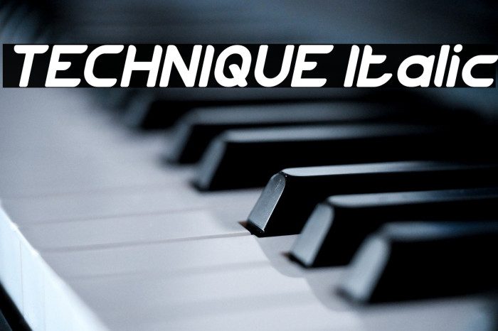 TECHNIQUE Italic Example 1