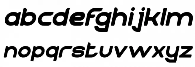 TECHNIQUE Italic Font Litere mici