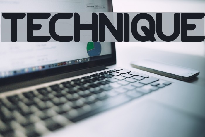 TECHNIQUE Font examples
