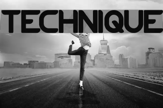 TECHNIQUE フォント examples
