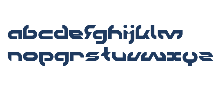 TECHNO Bold Lowercase