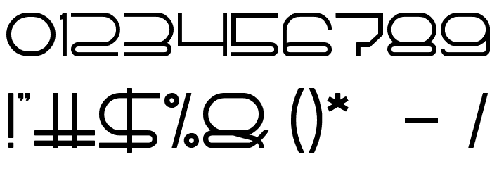 TECHNO CAPTURE Font OTHER CHARS