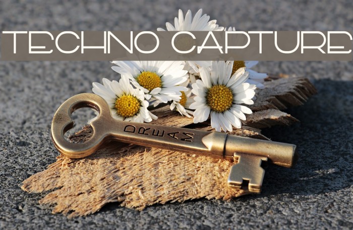 TECHNO CAPTURE Font examples
