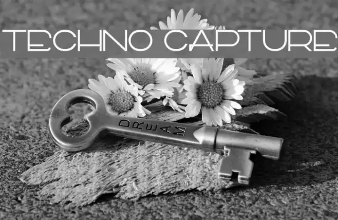 TECHNO CAPTURE フォント examples