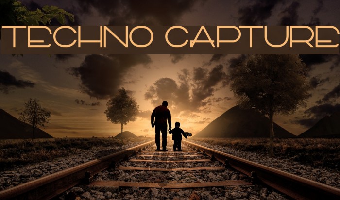 TECHNO CAPTURE Font examples
