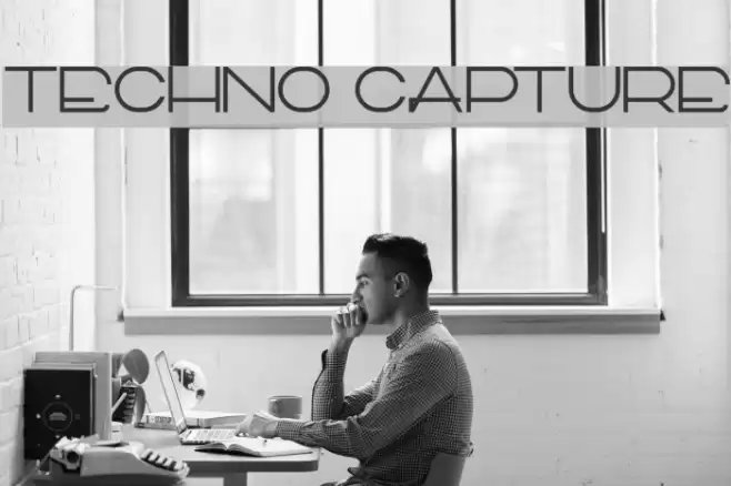 TECHNO CAPTURE フォント examples