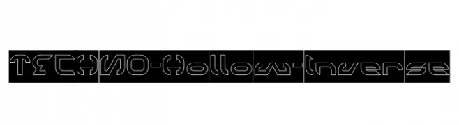 TECHNO-Hollow-Inverse  नि: शुल्क फ़ॉन्ट्स डाउनलोड