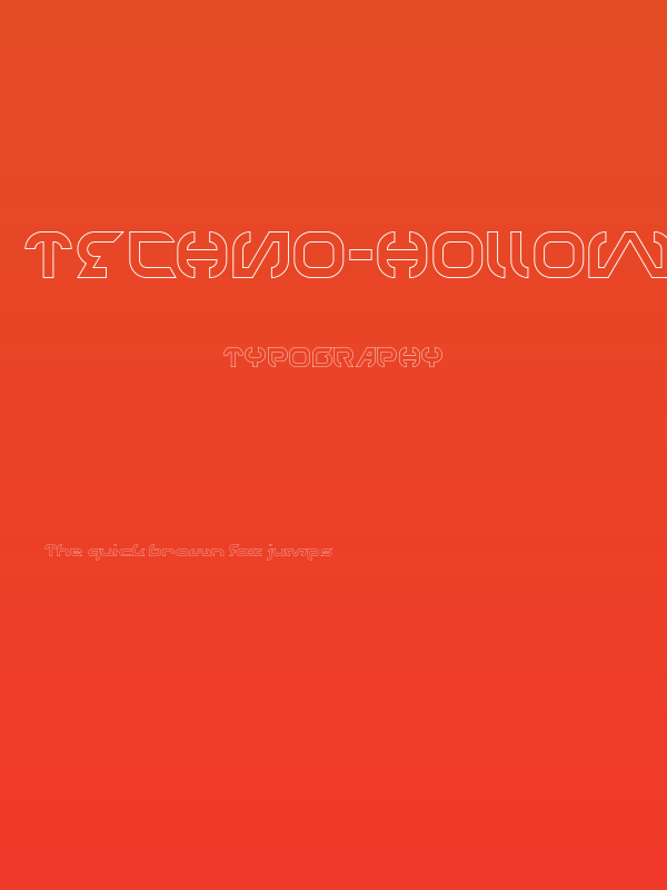 TECHNO-Hollow Poster