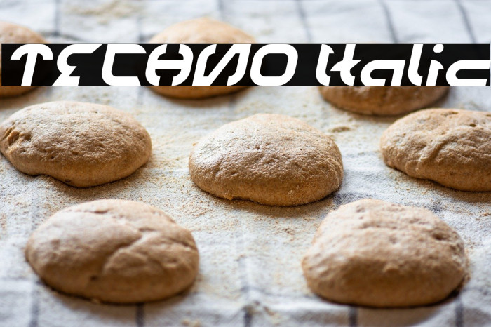 TECHNO Italic Example 2