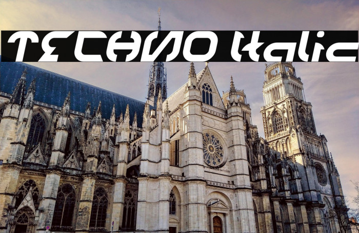 TECHNO Italic Example 3