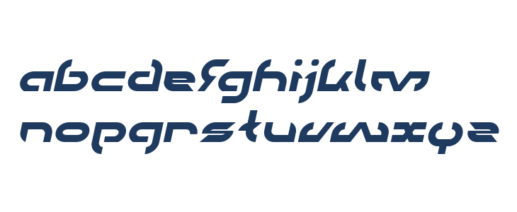 TECHNO Italic Lowercase