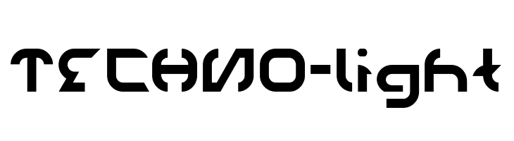 TECHNO-Light  免费字体下载