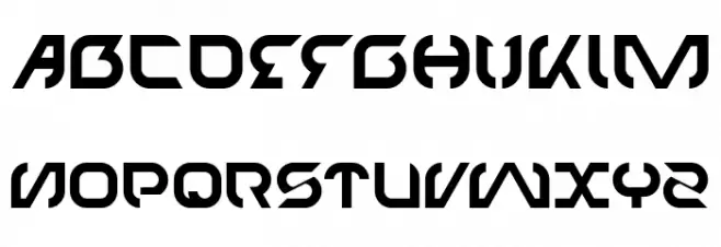 TECHNO-Light 字体 大写